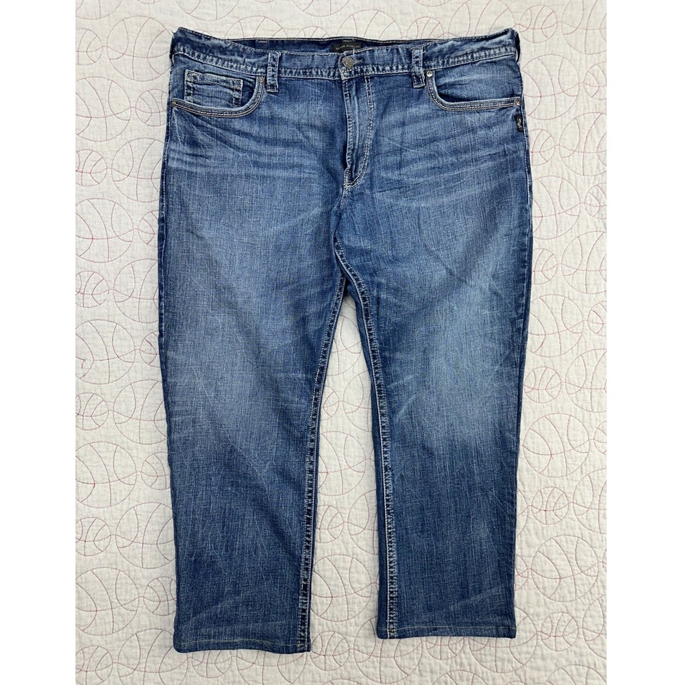 Silver Jeans‎ Co. Gordie Jeans Blue Loose Fit Straight Leg / Mens 42x30